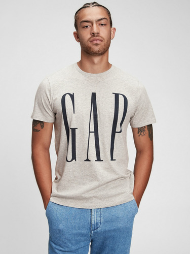 Remera Logo Gap Manga Corta Hombre