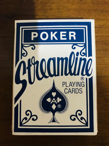 Baralho Poker Streamline Playng Cards Usada Em Ótimo Estado