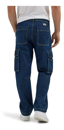 Pantalon Cargo Wrangler Hombre Denim