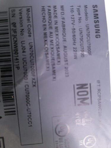 Bocinas Para Tv Samsung Un70cu7000c (Usado)