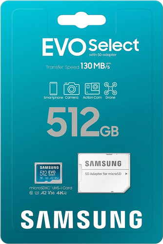 Memoria Micro Sd 512gb Samsung Evo Select 