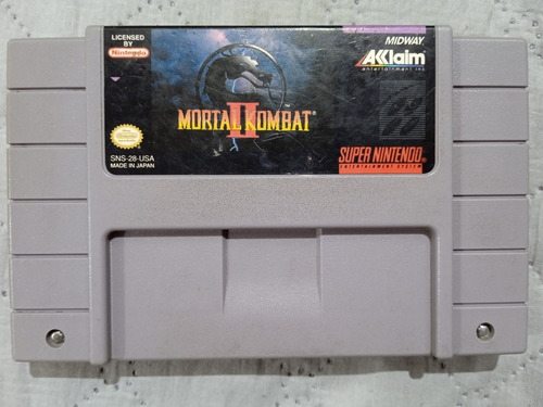 Mortal Kombat 2 Super Nintendo Snes Original