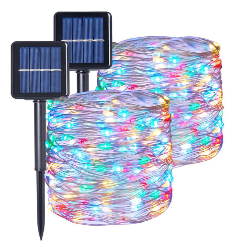 2 Paquete De Luces De Cadena Impermeable, 72 Ft 200 Led...