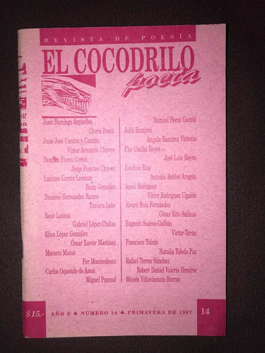 Revista De Poesía El Cocodrilo Poeta No 14 Primavera 1997