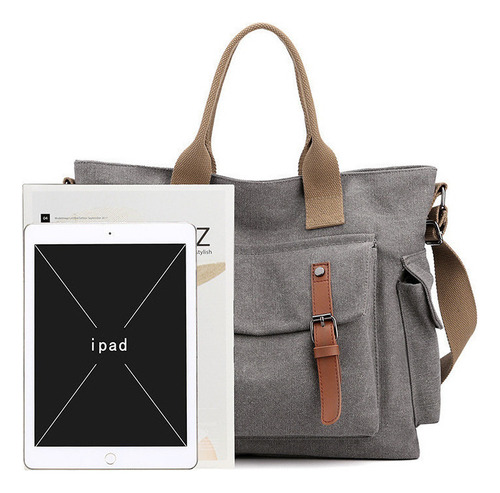 Messenger Portátil Retro Para Mujer De Gran Capacidad