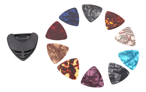 Imagen 3 de 12 de Púas De Guitarra Con Estuche De Almacenamiento
