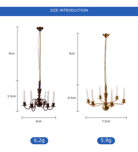 2 Decoración Del Poste De La Lámpara Del Tren Bronce