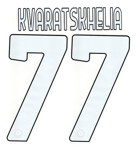 Estampado Napoli 2022/23 #77 Kvaratskhelia - En El Acto
