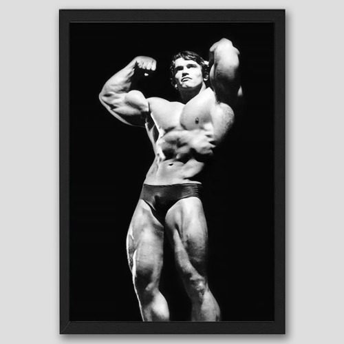 Cuadro Arnold Schwarzenegger Gym Marco Vidrio 51x36 Poster 6
