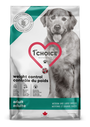 Imagen 1 de 2 de Alimento 1st Choice Control De Peso Razas M/g 10kg