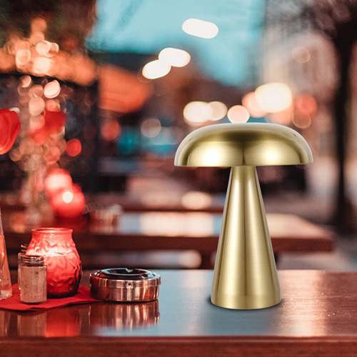 Lámpara De Mesa Led Portátil Inalámbrica Con Forma De Hongo,