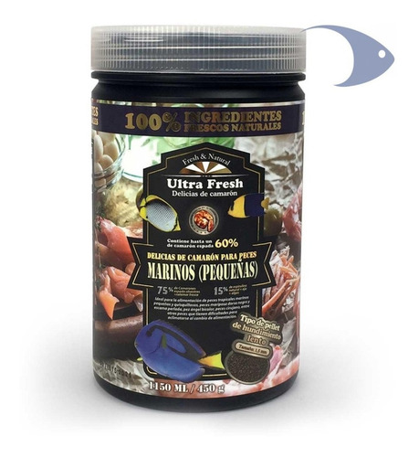 Delicias camaron para peces marinos pequeños 450gr Azoo Ultra Fresh