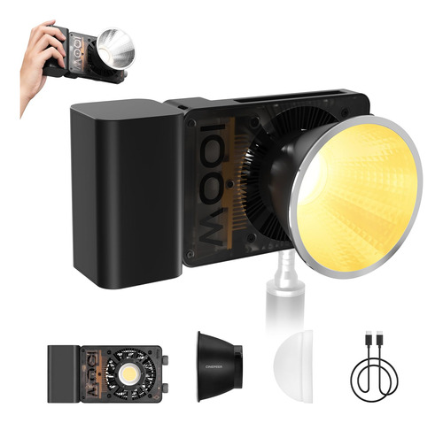 Zhiyun Cinepeer Cx100 - Luz De Video Led De 100 W Con Bater.