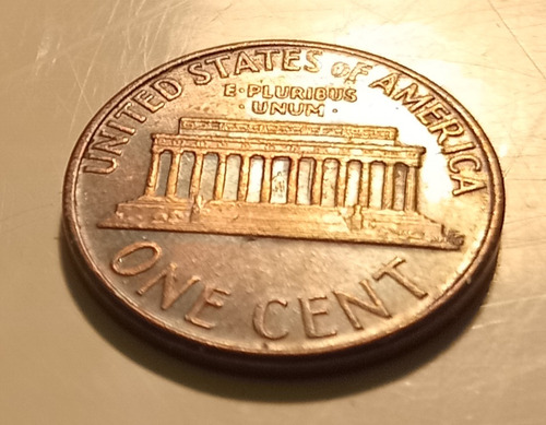 Moneda Antigua U S A - 1 Cent 1974 - Abraham Lincoln (raro) (Usado)