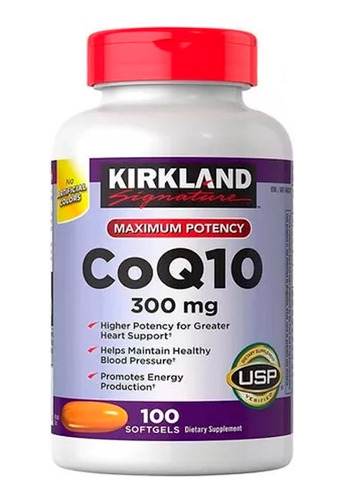 Coenzima Q10 300 Mg . Kirkland, 100 Cápsulas Blandas