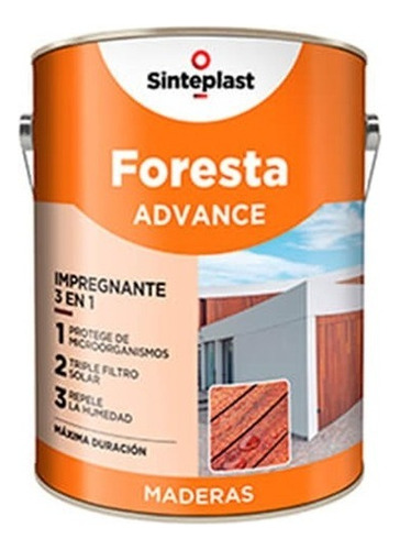 Foresta Advance Impregnante Protec+ Filtro Uv 10lt Satinado Color Cedro