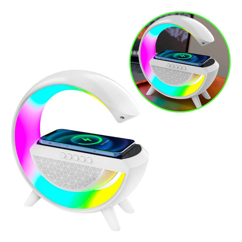 Parlante Inalambrico Bluetooth G 4 En 1 Light Color Blanco