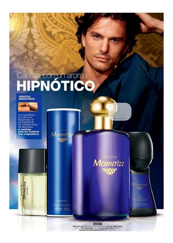 Set Mesmerize For Men Azul Desodorante Talco Perfume Mini Pe