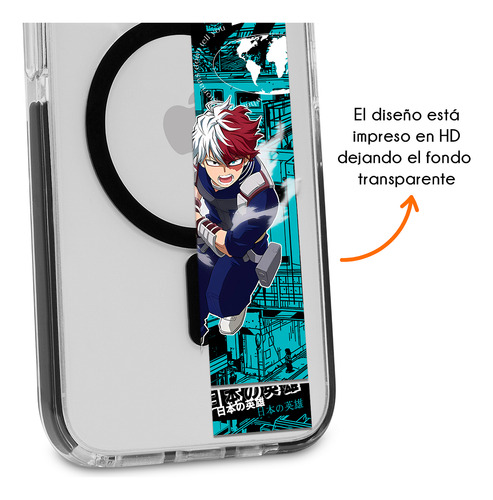 Funda Para iPhone Magsafe Shoto Todoroki Clase 1-a Endeavor My Hero Academia Boku No Hero Anime Case