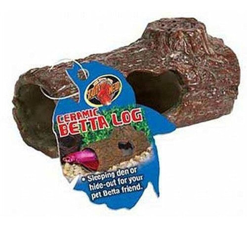 Zoo Med Laboratories Azmfa50 Sinking Ceramic Betta Log