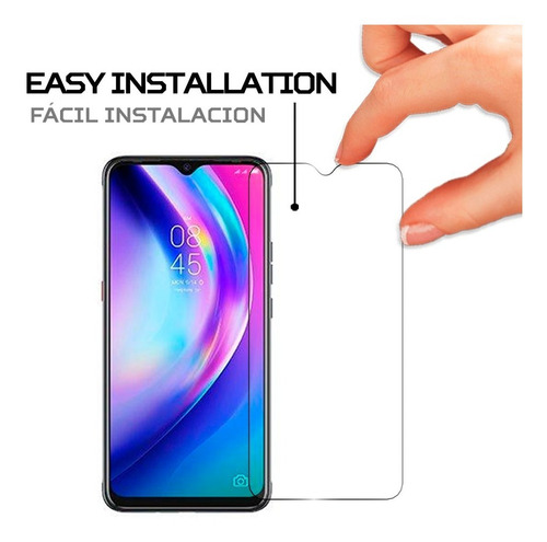 Imagen 4 de 6 de Protector Pantalla Antishock Tecno Pouvoir 4 Pro