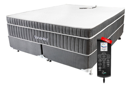 Imagem 1 de 10 de Colchão Magnético C/ Base Box + Massageador - Luxe Casal