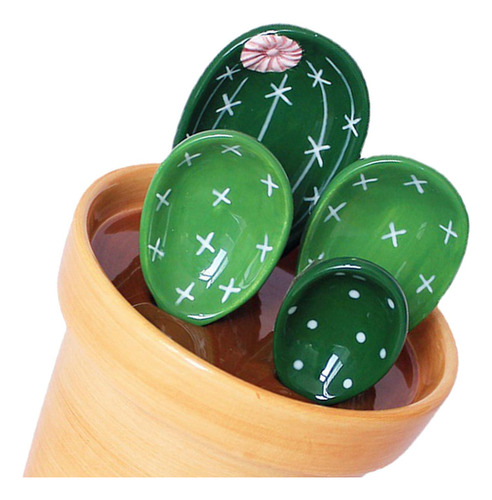 Cucharas Medidoras De Cactus Creativas En Maceta