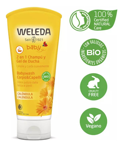 Weleda Champú Y Gel De Ducha De Caléndula 200ml