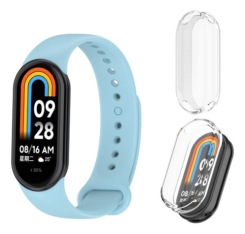 Pulsera Repuesto Para Xiaomi Mi Band 8 + Funda Transparente