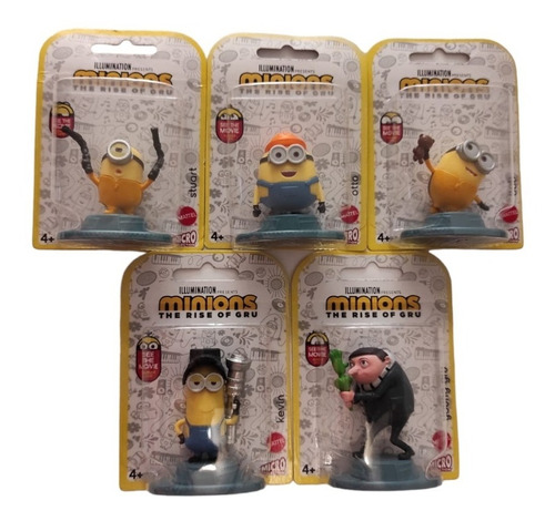 Set De Coleccion Minions 5 Figuras Gru