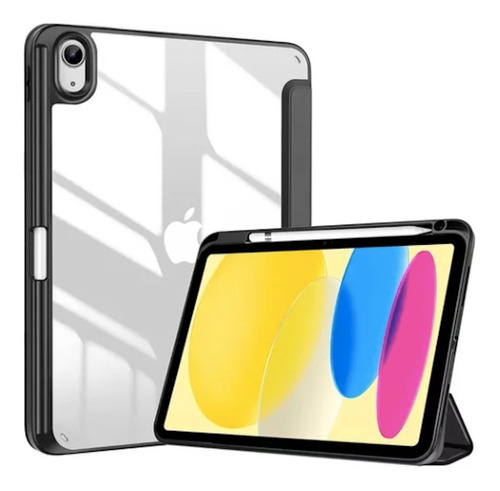 Funda Case Smart Cover  + Mica Cristal Para iPad 10th 10.9 