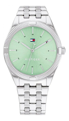 Reloj Tommy Hilfiger Mujer Acero Inoxidable 1782565 Rachel Color de la correa Plateado Color del bisel Plateado Color del fondo Verde