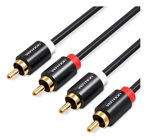 Cabo Audio Som 2rca Macho X 2rca Macho Blindado 1,5m Vention