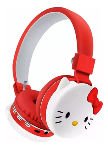 24 Audífonos Hello Kitty Bluetooth Ah-806d Diadema Rosa Aa