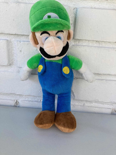 Peluche Luigi De Nintendo Mario Original Usado 1.