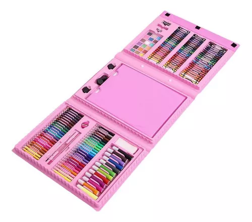 Set Kit De Arte Dibujo Colores Para Niños Maleta X208 Piezas GENERICO