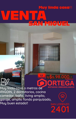 Muy Linda Casa A Metros De Irigoin, A 2 Minutos Del Centro De San Miguel Apta Credito!!