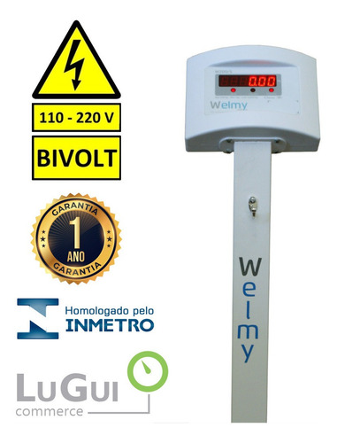 Imagem 3 de 5 de Balança Digital Para Farmácia Certificada Inmetro W200 Welmy