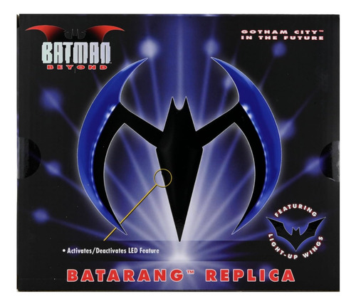 Neca Replica: Batman Beyond Batarang Blue Con Luz Proplica