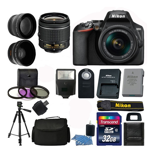 Kit Completo De Camara Nikon D3500 18-55 + 24 Artículos 32gb