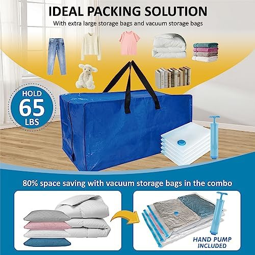Paquete De 10 Bolsas Para Mudanzas Extragrandes Y Resistente