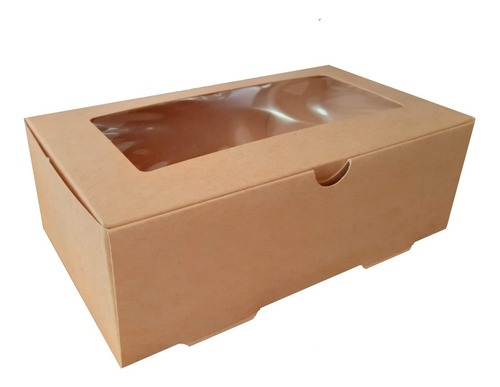Caja Autoarmable Con Venatana 1800a, Pack 10u