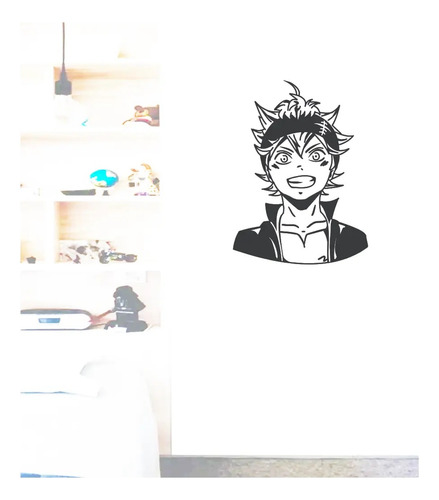 Vinilo Adhesivo Decorativo Pared Anime Black Clover 58x79cms