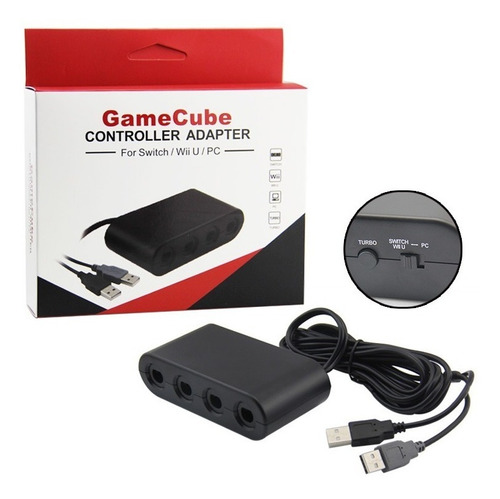 Conecte 4 Joysticks Gamecube A La Consola Nintendo Switch / Wii U Y Pc
