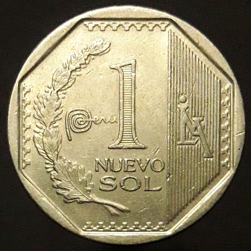 Moneda Perú 1 Nuevo Sol 2014 