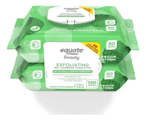Equate Beauty Exfoliating Wet Cleansing Makeup Remover Facia