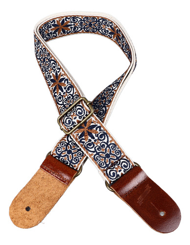 Correa De Ukelele De Estilo Étnico Bordada De Longitud Ajust