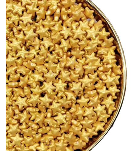 Gold Star Sprinkles, Granulos Para Pasteles, Chispas De Gall