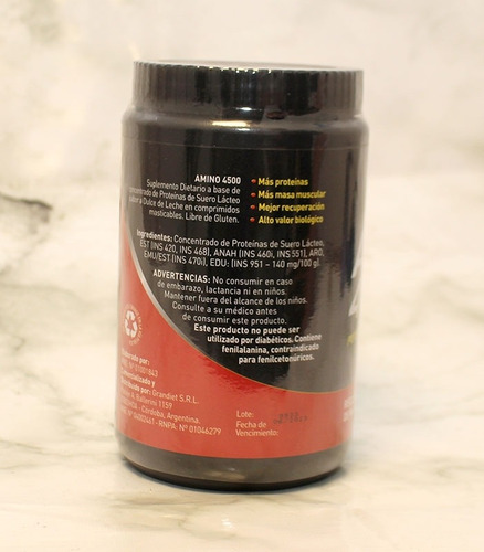 Imagen 4 de 4 de Amino 4500 Dulce Leche - Nat Power 160 Tab