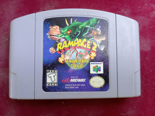 Rampage 2 Universal Tour ( Nintendo 64 N64 ) 20v __\(^o^)/__